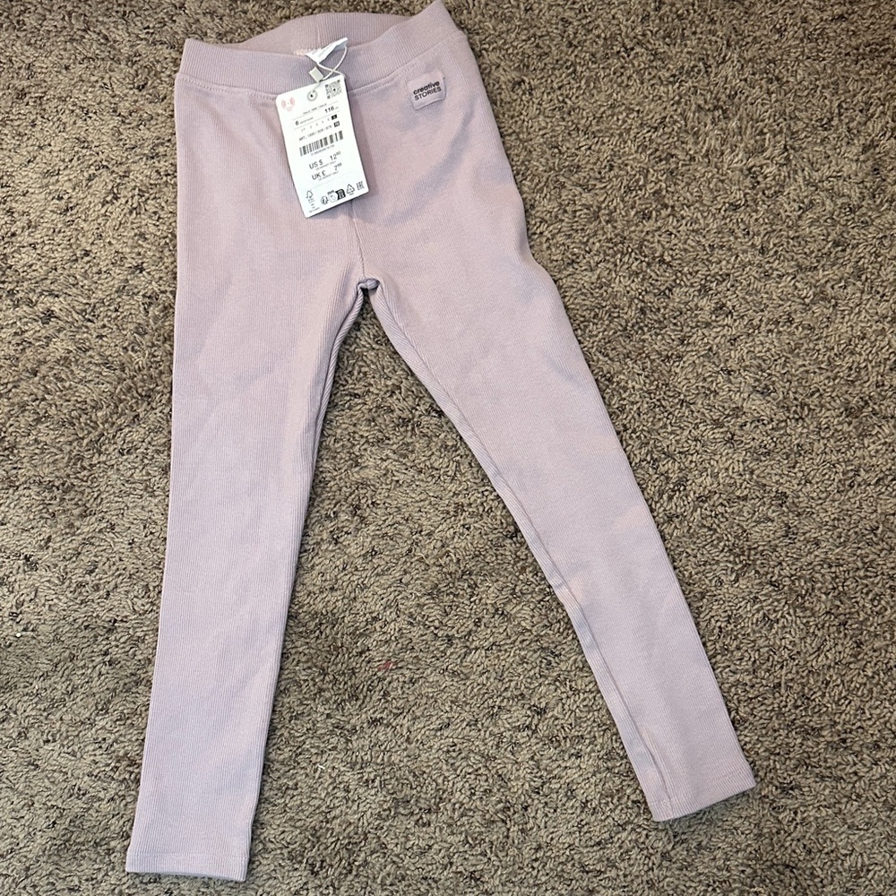 Cozy Lilac Kids Leggings
